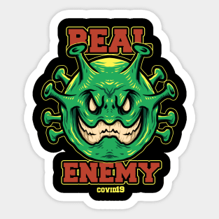 real enemy Sticker